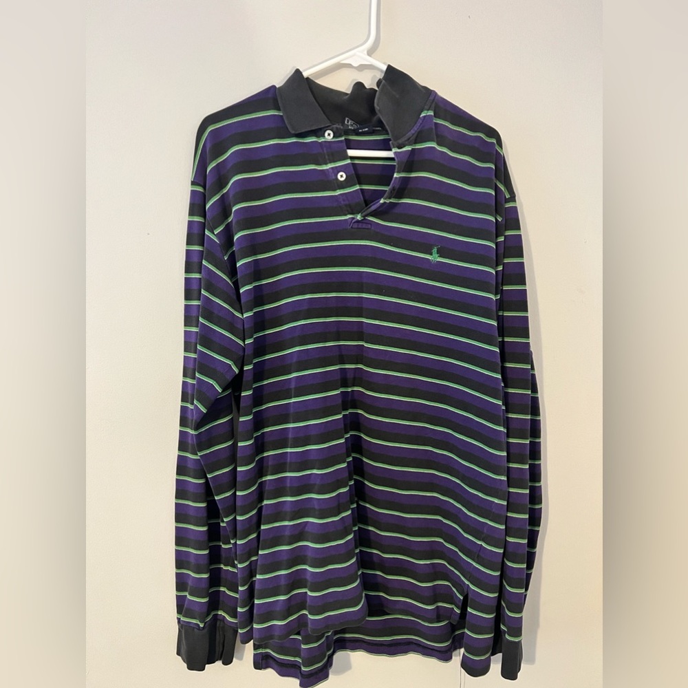 Vintage Long Sleeve Ralph Lauren Polo shirt XL